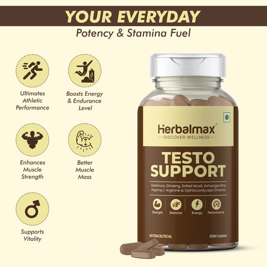 Testo Support Supplement Pack of 2 (120 Tablets)